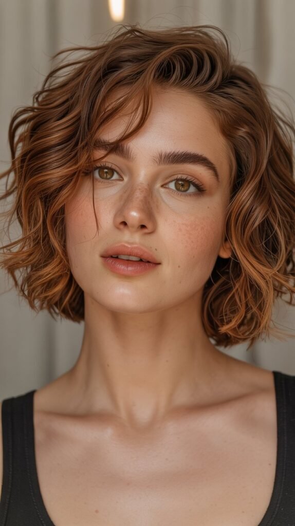 11. Choppy Lob with Face-Framing Layers