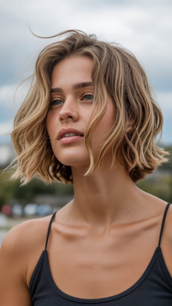 13. Messy Choppy Bob