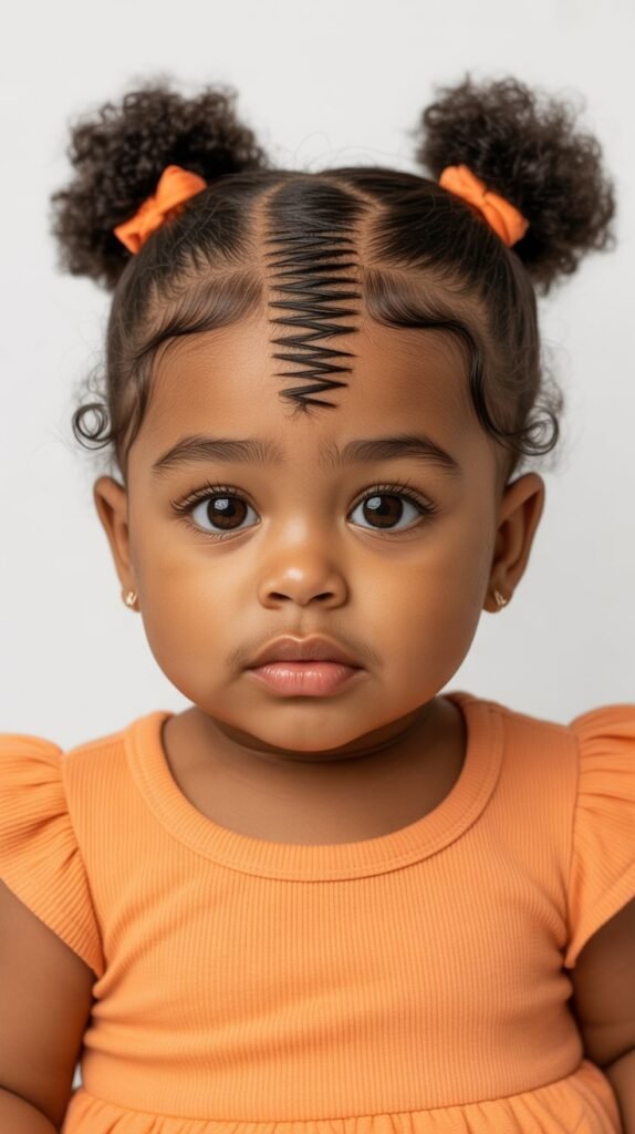 25. Zigzag Part with Puffs