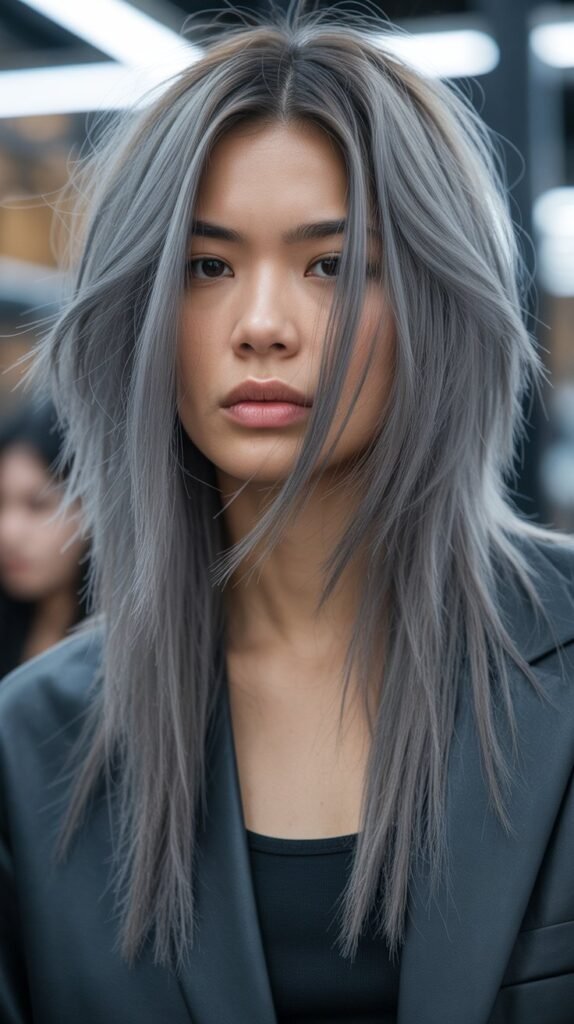 28. Long Hair with Disconnected Layers