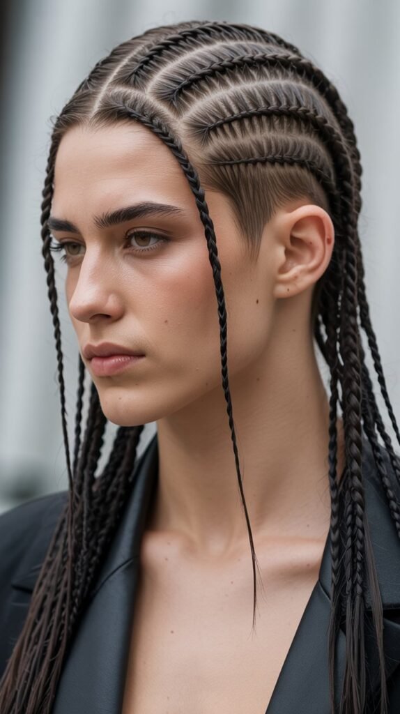 11. Side Braided Mohawk