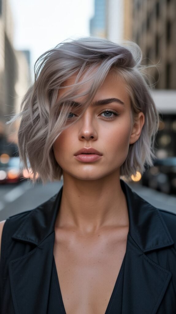 3. Asymmetrical Choppy Bob