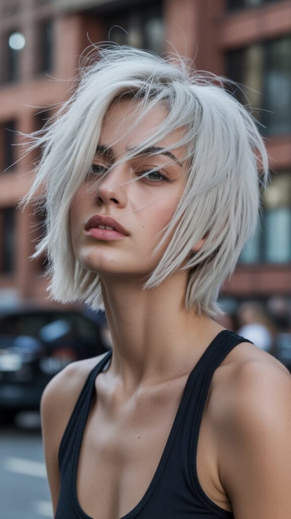 20. Choppy Bob with Razored Ends