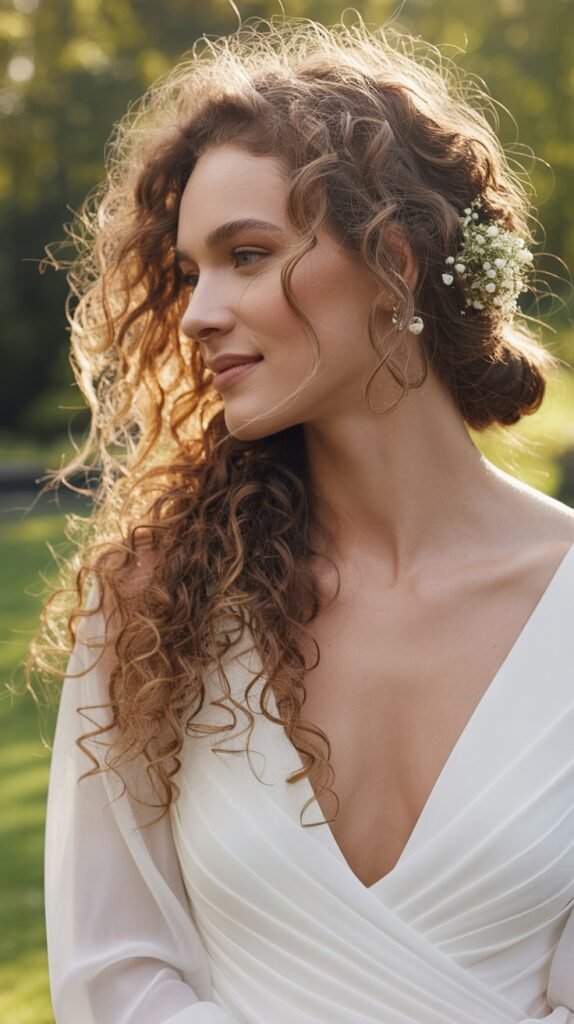 2. Bohemian Side-Swept Curls