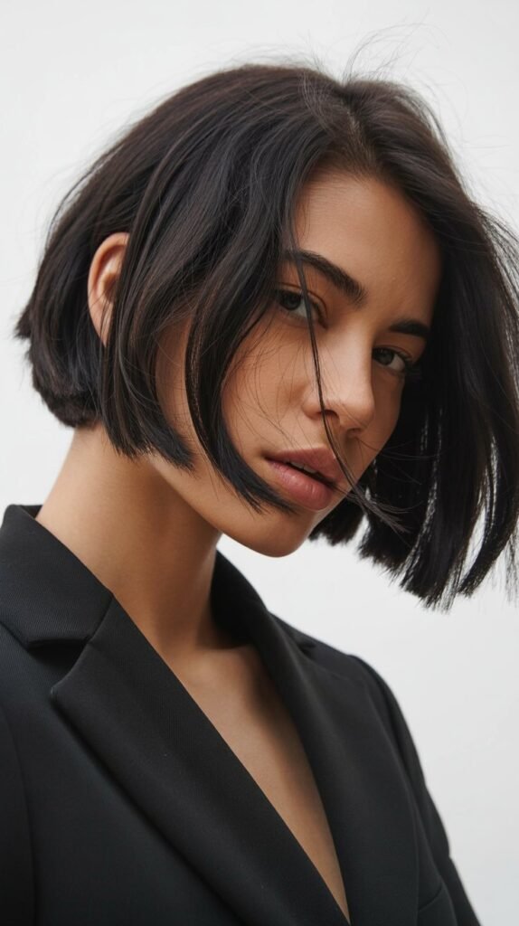 18. Blunt Choppy Bob