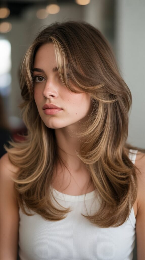 17. Carameal Highlights on Feathered Layers