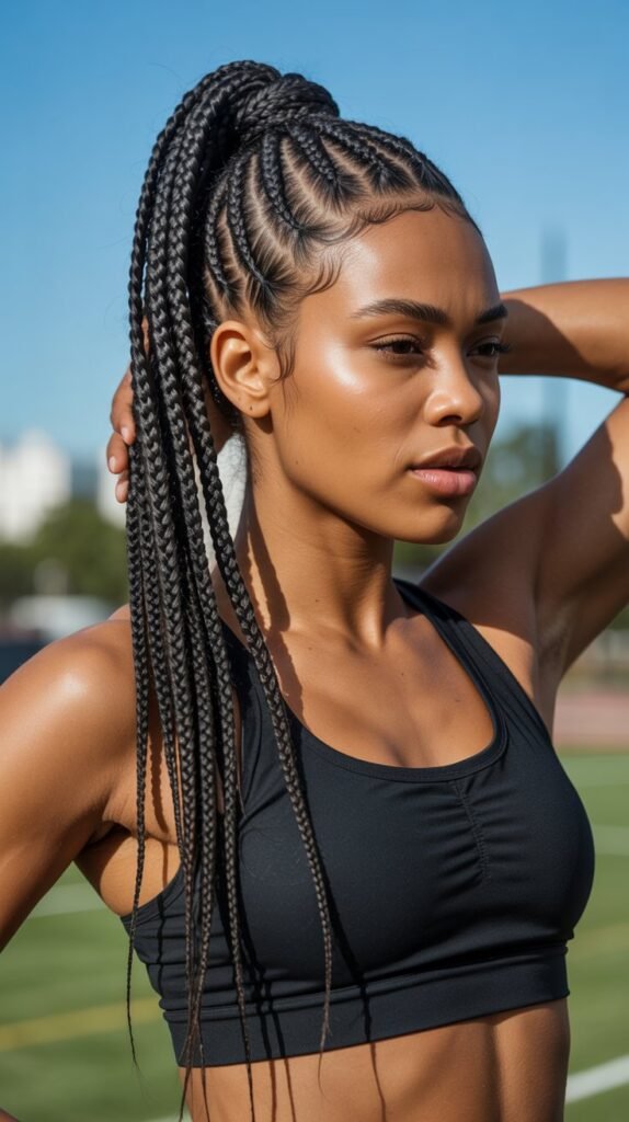 26. Braided Ponytail with Extensions