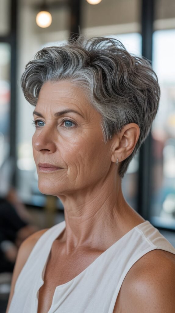 30. Short Crop with Textured Crown