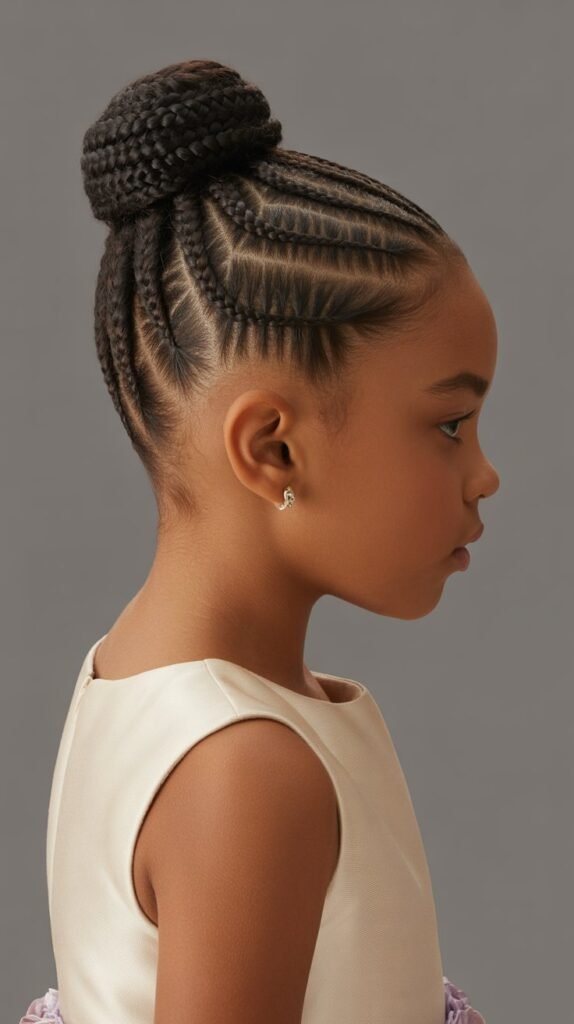 7. Cornrow Bun