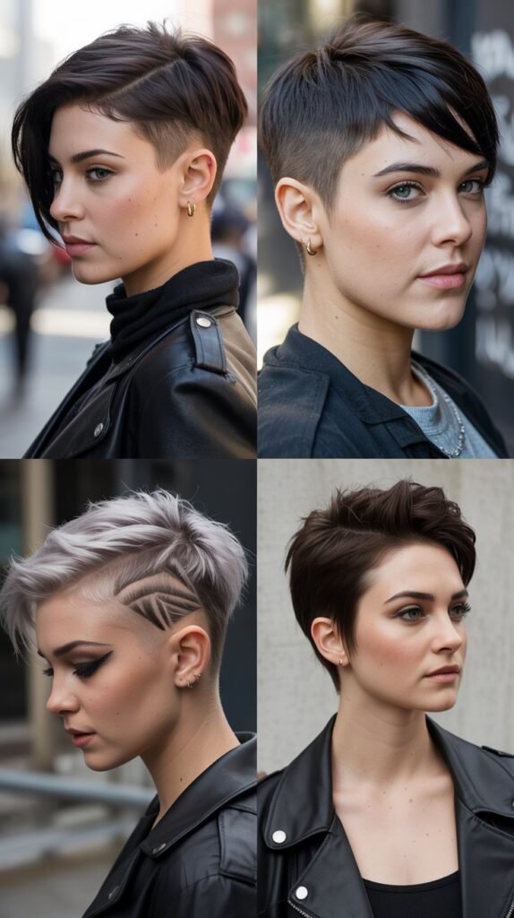 12. Edgy Undercut Pixie