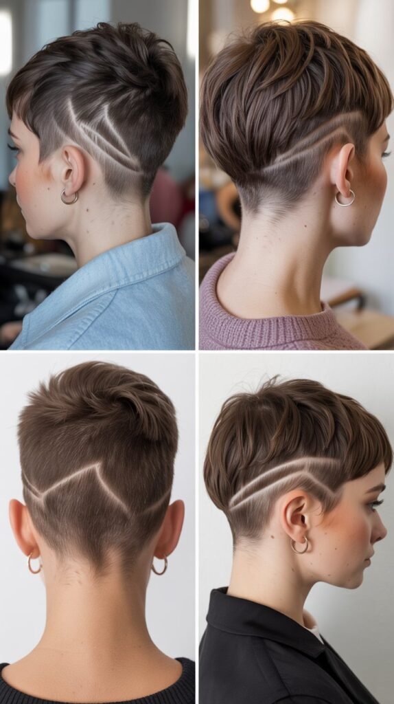 9. Pixie with Shaved Nape