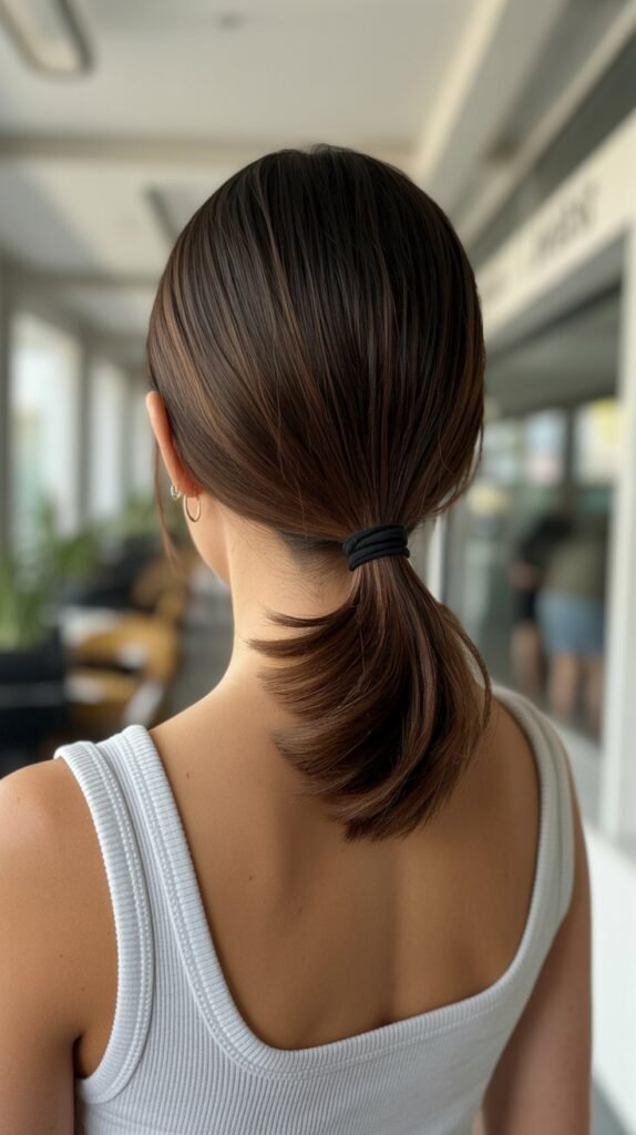 . The Classic Low Ponytail