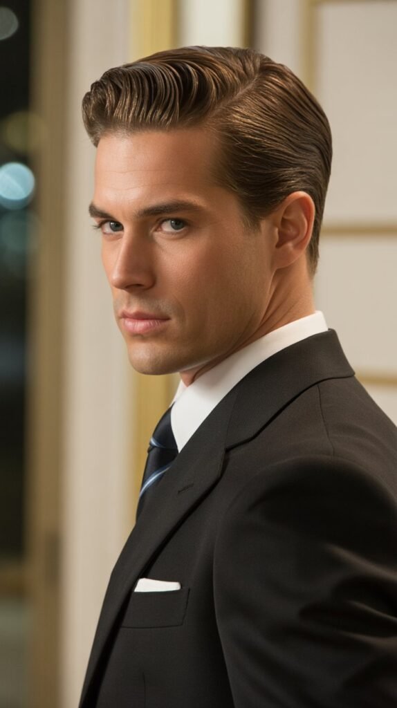 11. Side Part with Slick Back