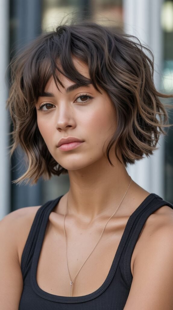12. Choppy Bob with Choppy Bangs
