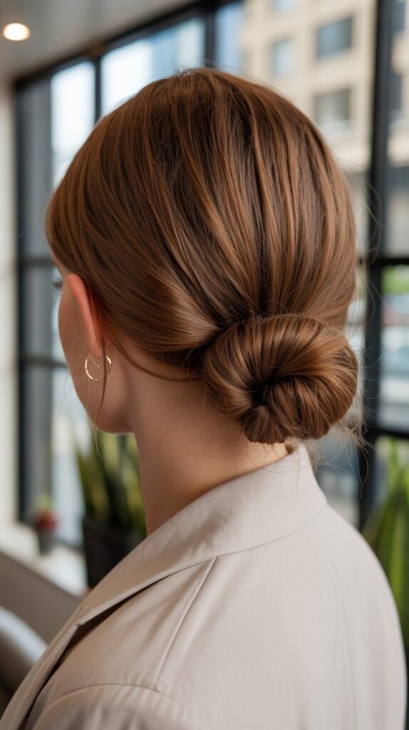 5. Twisted Low Bun
