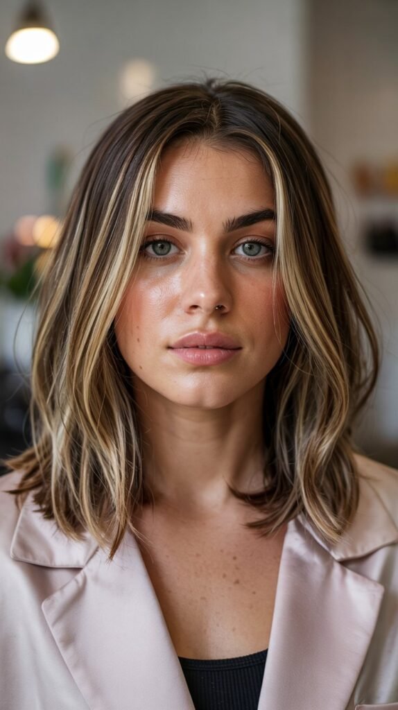 11. Long Bob with Highlights