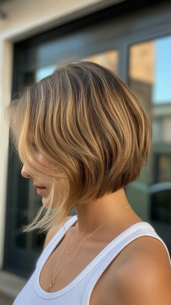 23. Inverted Bob with Babylights and Subtle Stacking