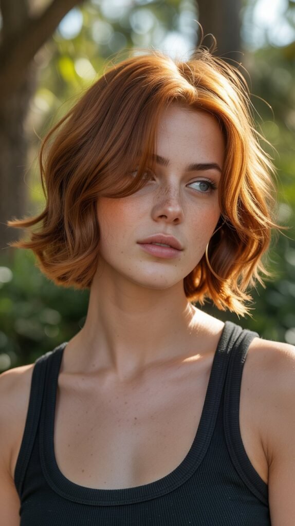 Layered Choppy Bob with Face-Framing Pieces