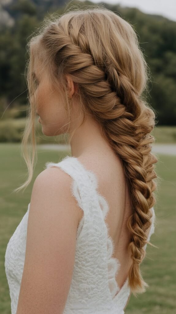 24. Loose Braided Ponytail