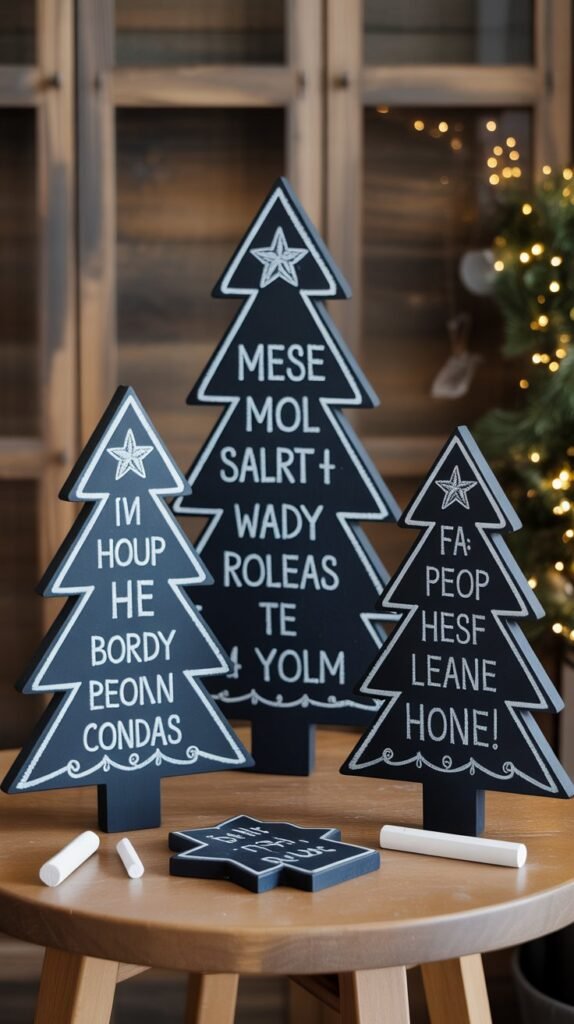 5. Chalkboard Paint Customizable Trees