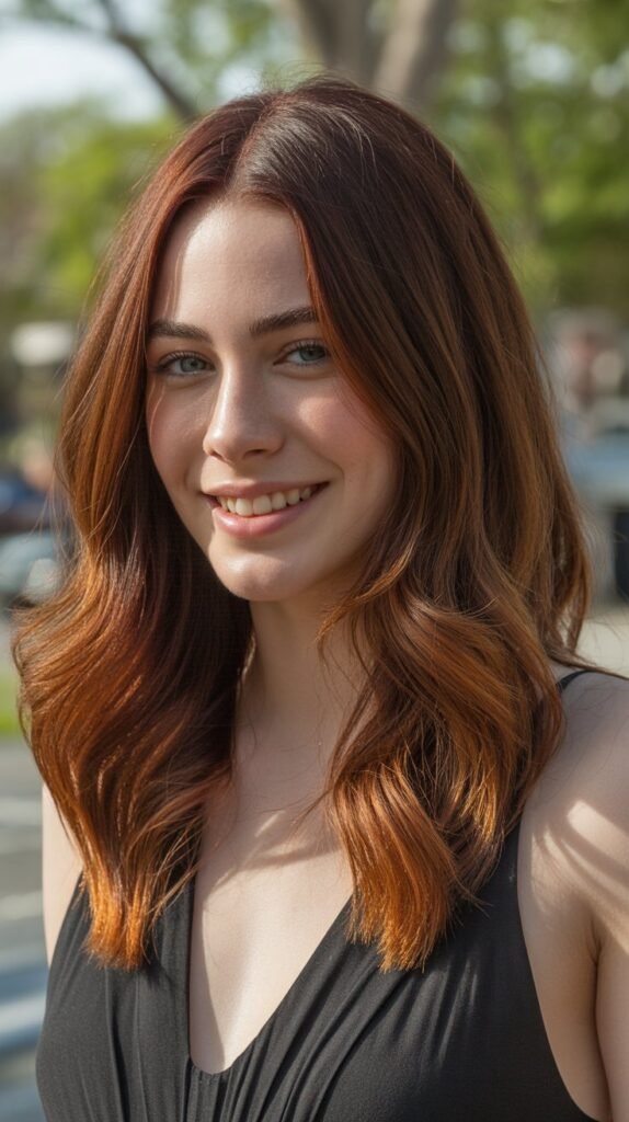 19. Auburn-Kissed Lowlights