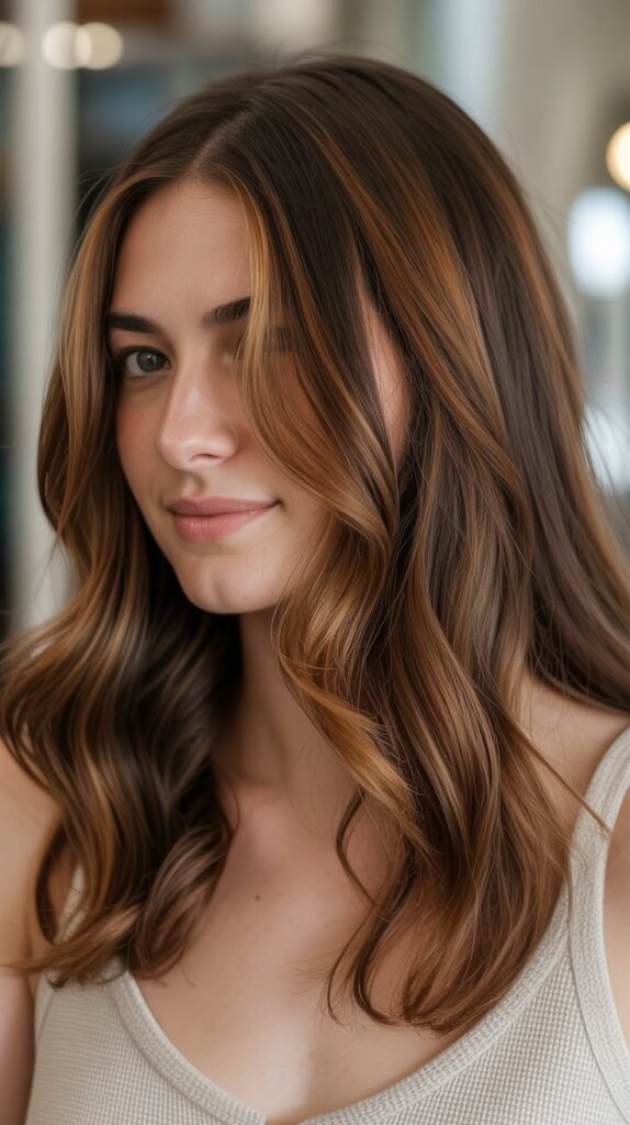 3. Caramel and Chestnut Combination