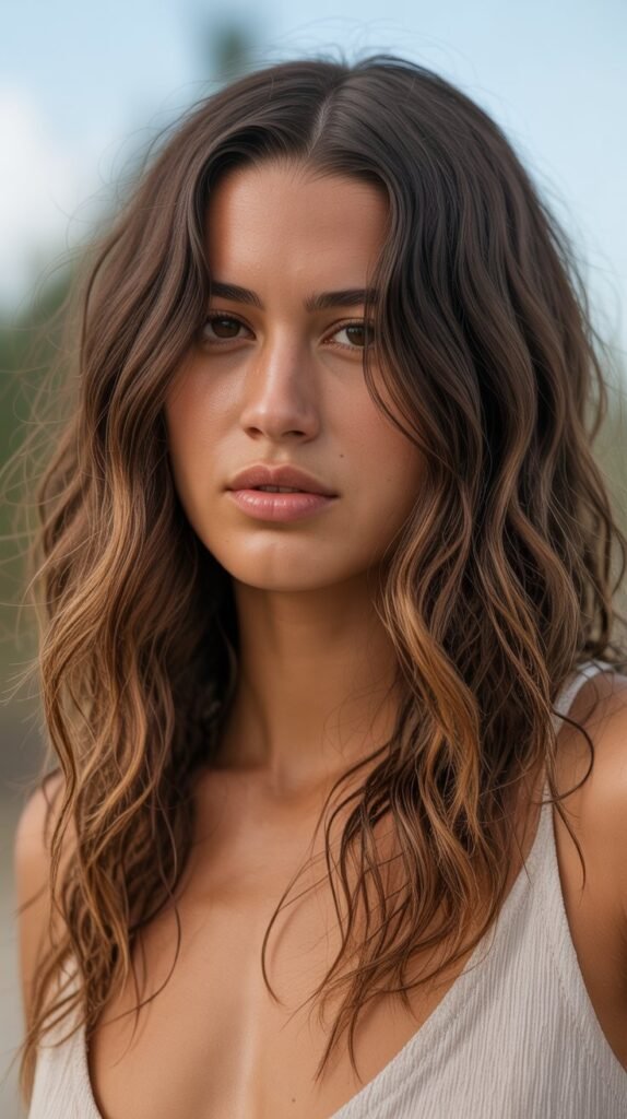 7. Chocolate Toffee Balayage for Natural Warmth