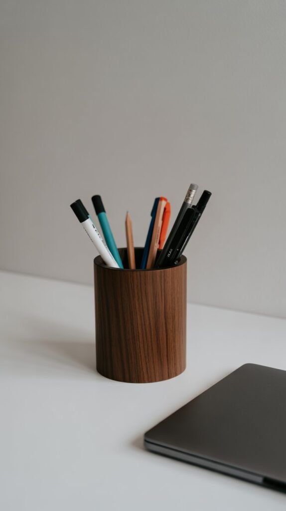 17. Wooden Pen Holders