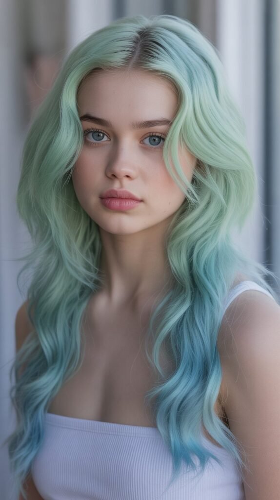 14. Mint Green and Baby Blue Pastel Dream