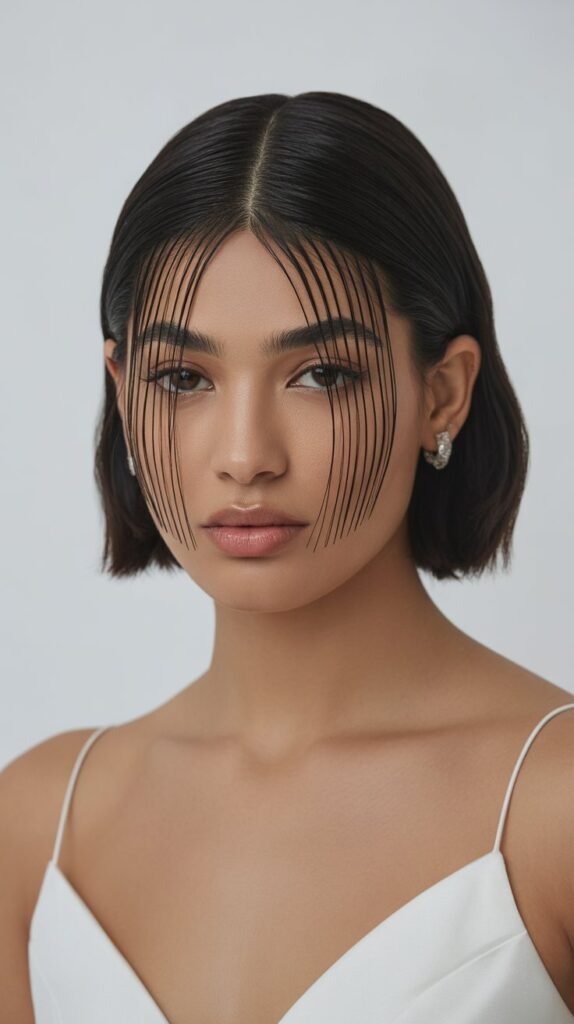 19. Zigzag Part with Sleek Styling