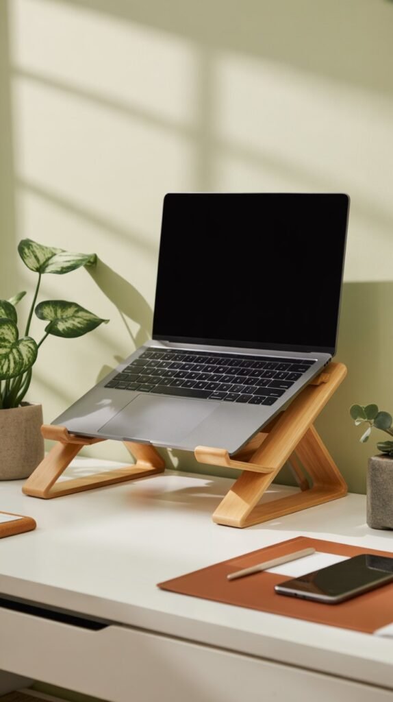 16. Wooden Laptop Stands