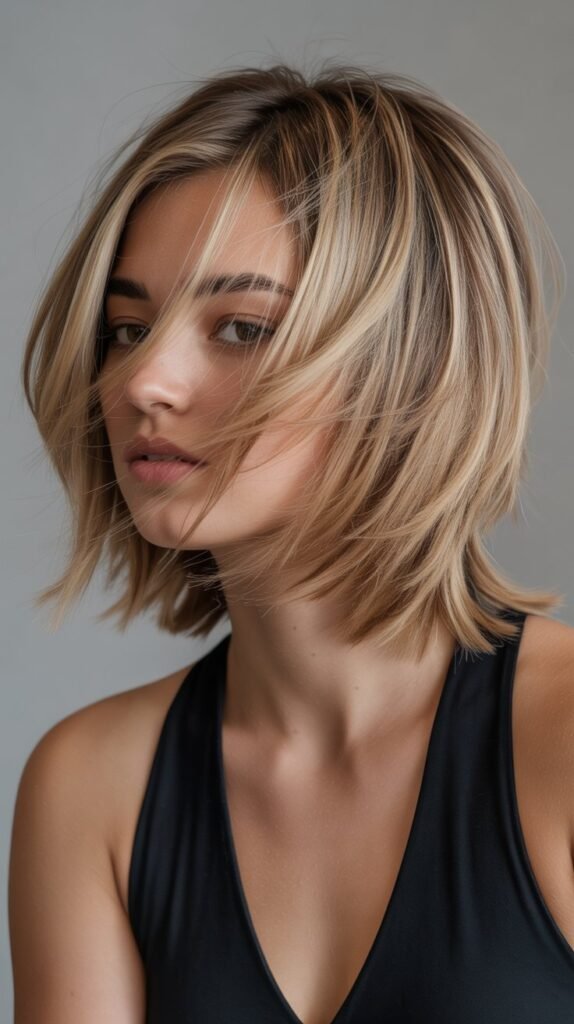 11. Choppy Layered Bob