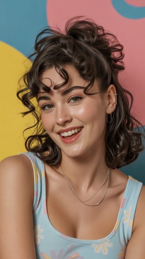 23. Crimped Section Half Up Style