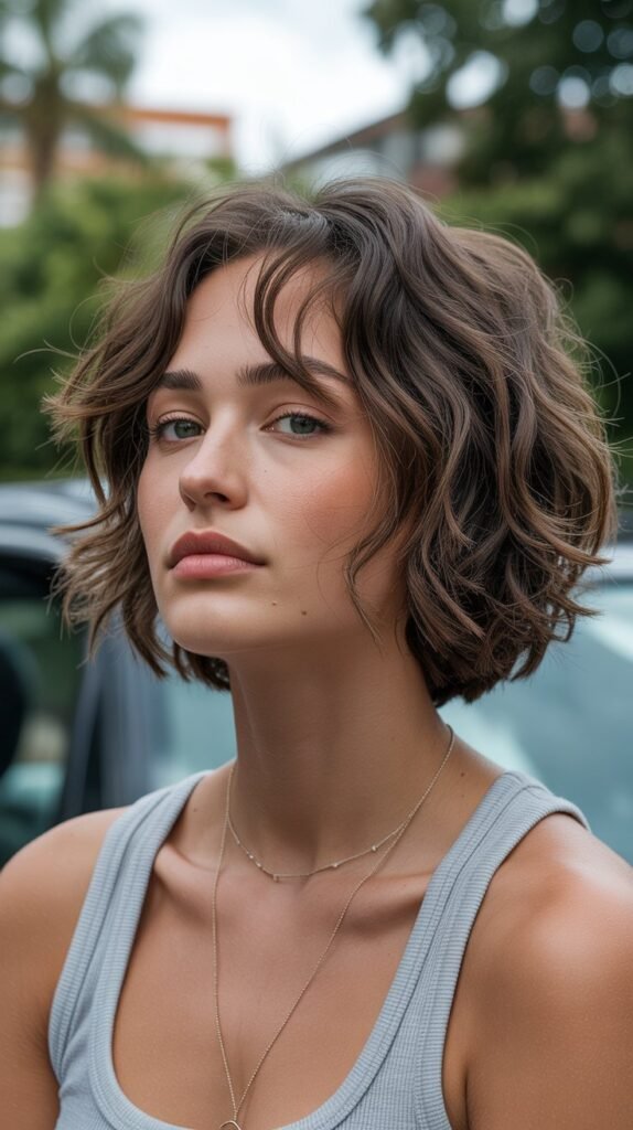 10. Messy Shaggy Choppy Bob