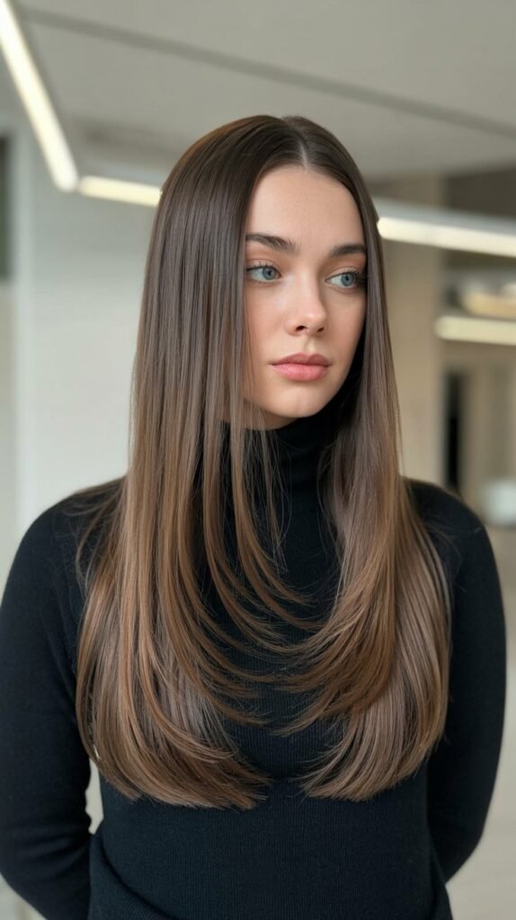 12. Cool-Toned Brunette