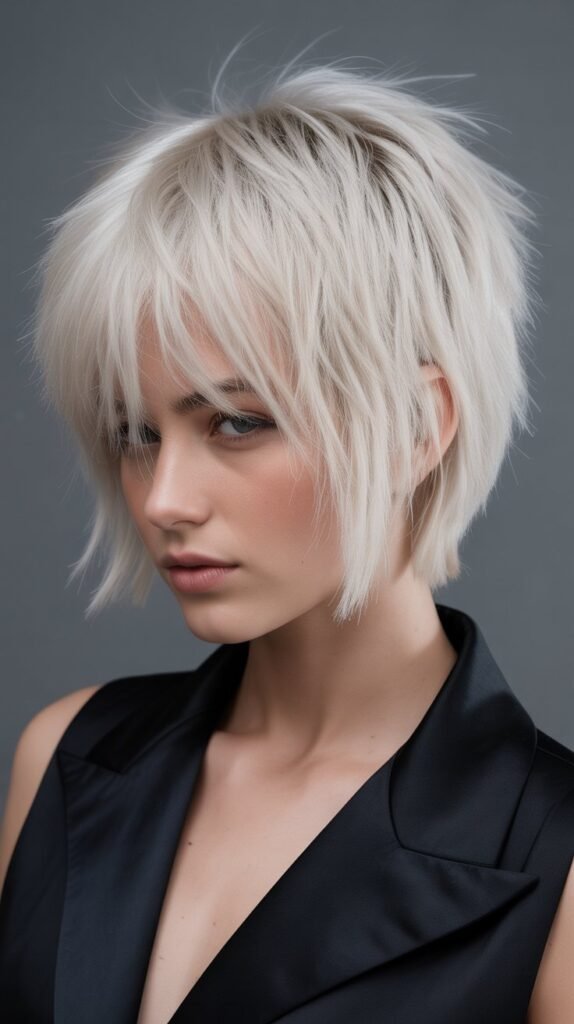 26. Piece-y Razor Cut Bob