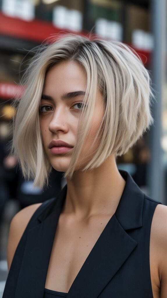 31. Piece-y Textured Bob: Modern Movement