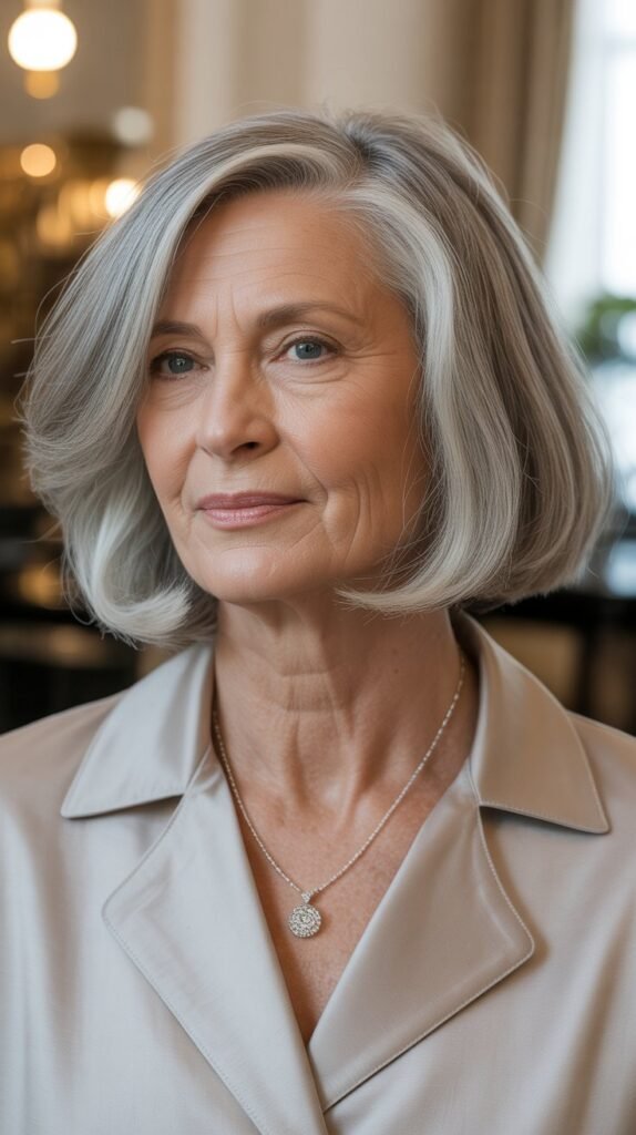 22. Classic Bob with Gentle Inward Curve