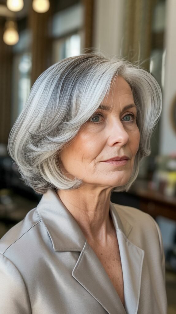 31. Soft Curved Bob with Subtle Highlights