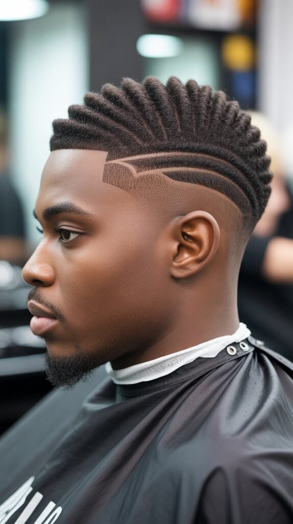 1. Classic Low Taper Fade with Waves