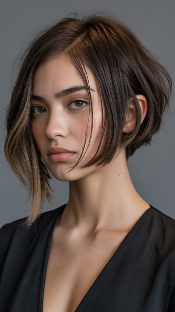 18. Asymmetrical Bob with Texture