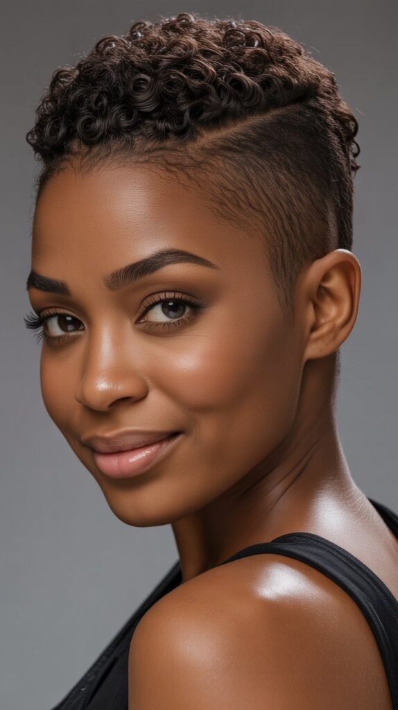 1. Tapered TWA (Teeny Weeny Afro)