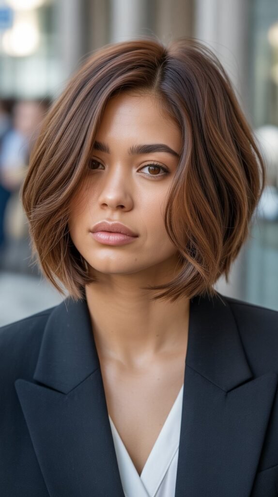 Choppy Bob with Long Layers