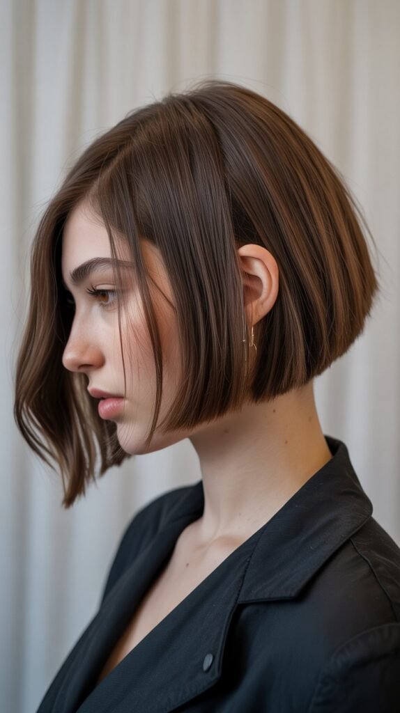 3. Angled Long Bob (A-Line Bob)