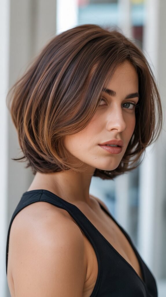 1. Classic Textured Choppy Bob