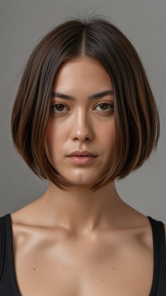 1. Classic Blunt Long Bob