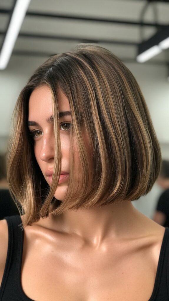 Classic Choppy Bob with Blunt Ends