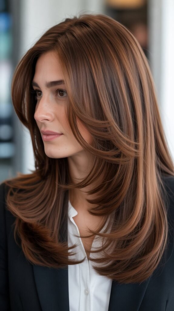 21. Long Hair with Razored Layers