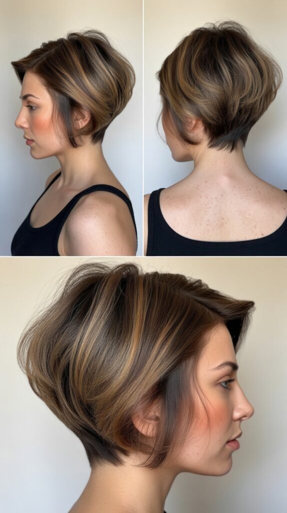 Angled Bob with Stacked Back