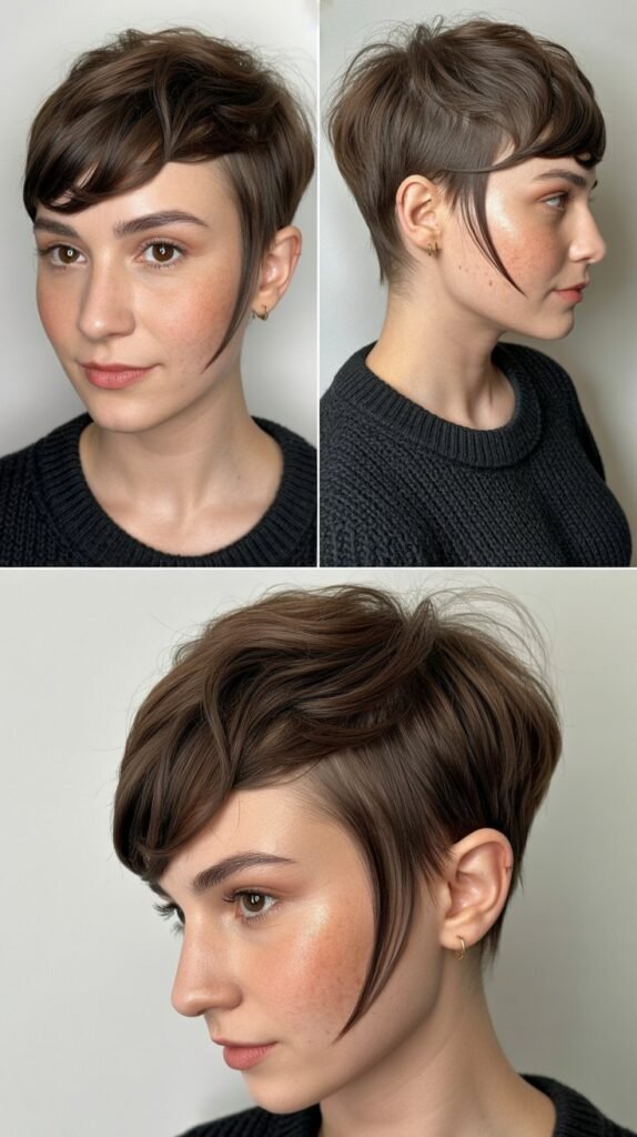  Pixie with Angular Sideburns